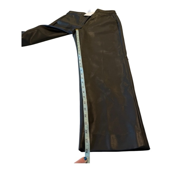 J. Crew Kate straight-leg pant in faux leather Women’s Size 4 Style BU141 Black - Picture 10 of 16